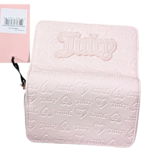 Juicy Couture NWT Powder Blush Upgrade U Multi Compartment Bifold Wallet - Picture 2 of 6